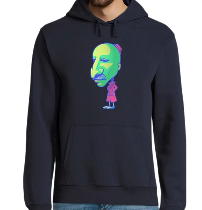 Felpa uomo con cappuccio cappotto