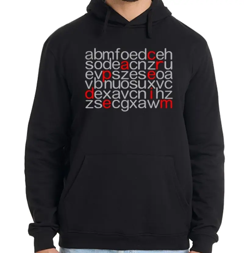 Felpa uomo con cappuccio carpe dìm live the mo men to