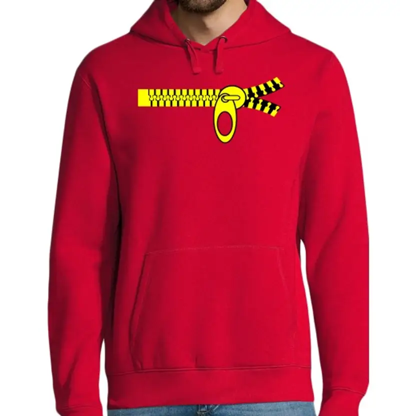 Felpa uomo con cappuccio cerniera 1