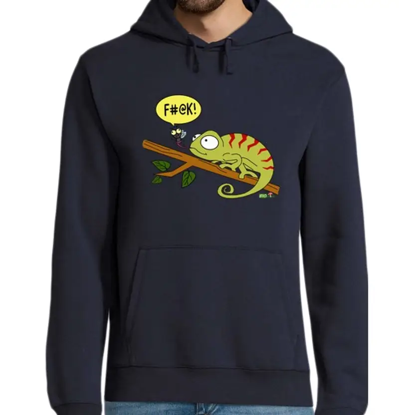 Felpa uomo con cappuccio che mi mangiano