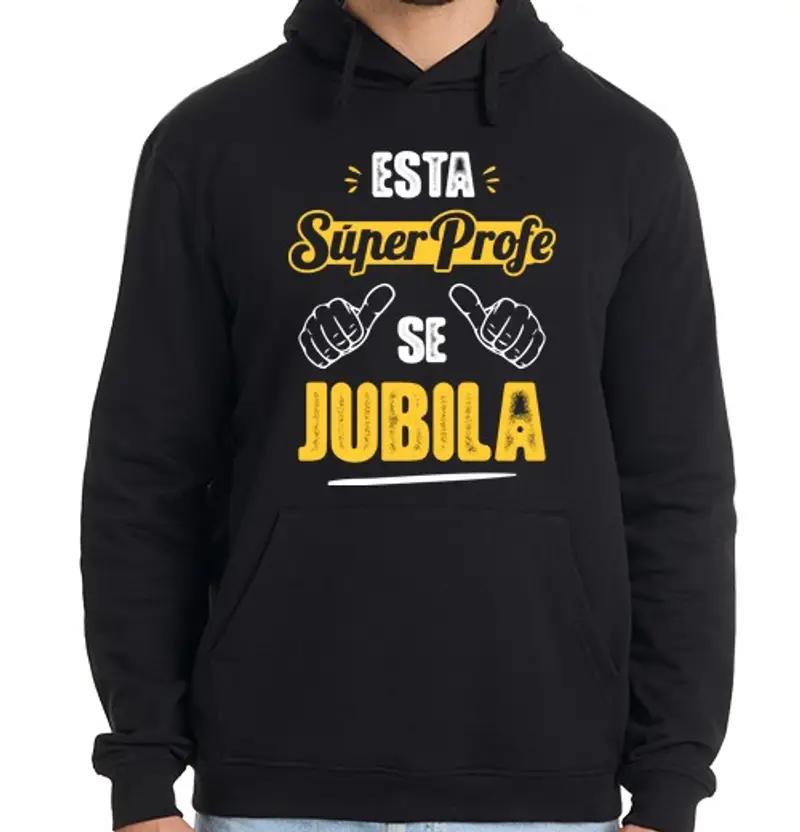 Felpa uomo con cappuccio chesto super pr of e si ritira v2