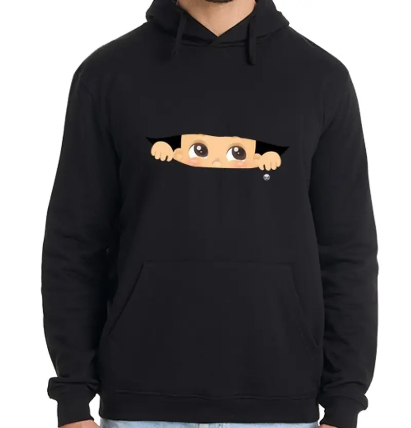 Felpa uomo con cappuccio ciao mamma!