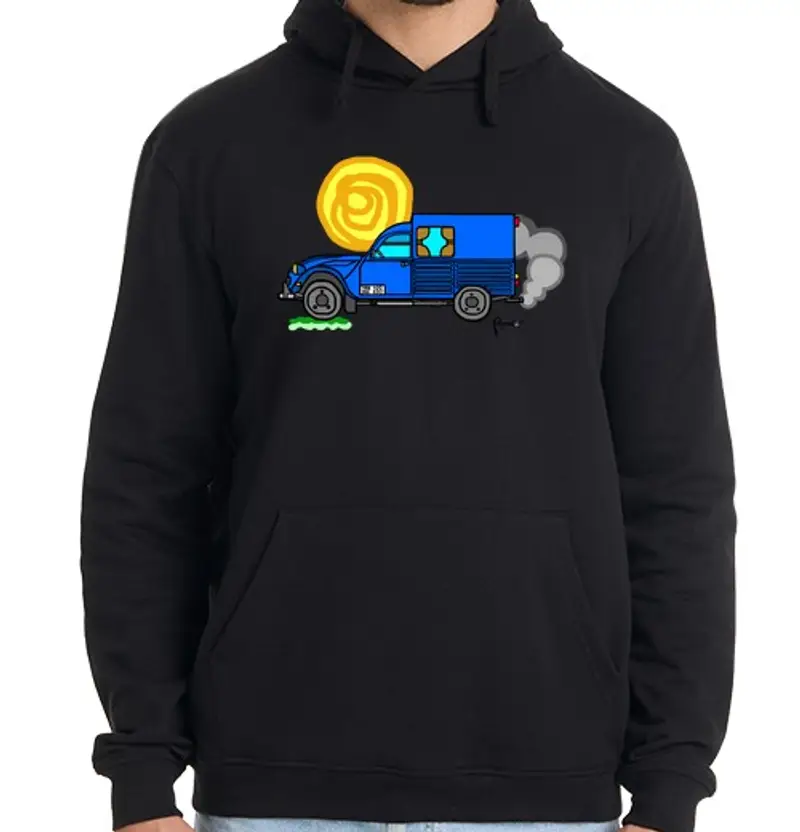 Felpa uomo con cappuccio citröen ak 350