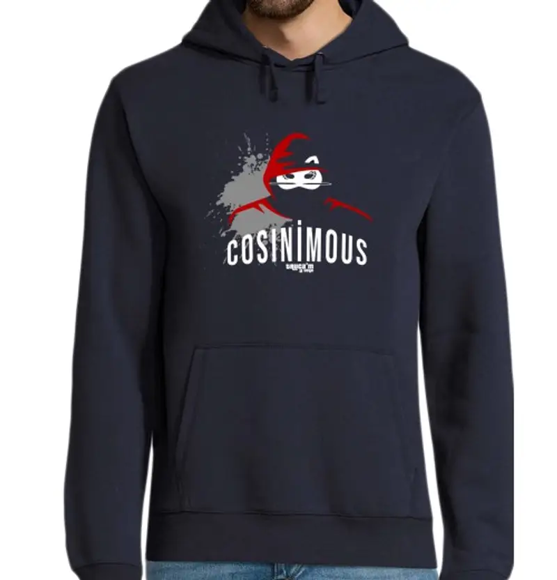 Felpa uomo con cappuccio co senza imous gatto