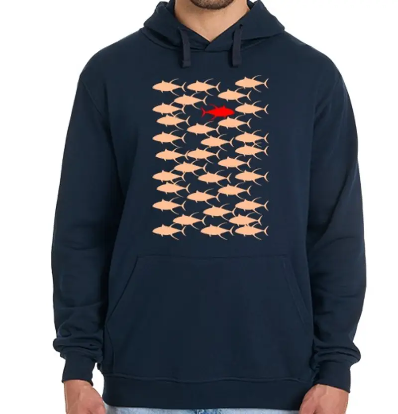 Felpa uomo con cappuccio contatore 1