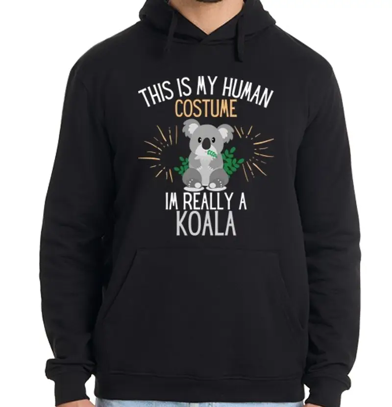 Felpa uomo con cappuccio costume umano sono davvero una festa di
