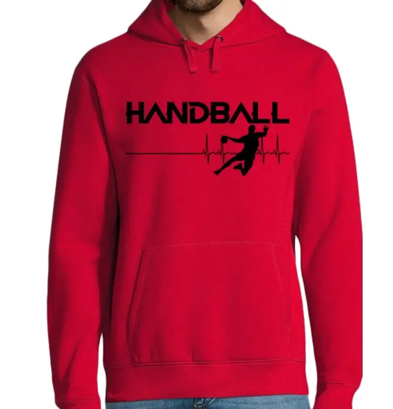 Felpa uomo con cappuccio disegno 3125477, pallamano