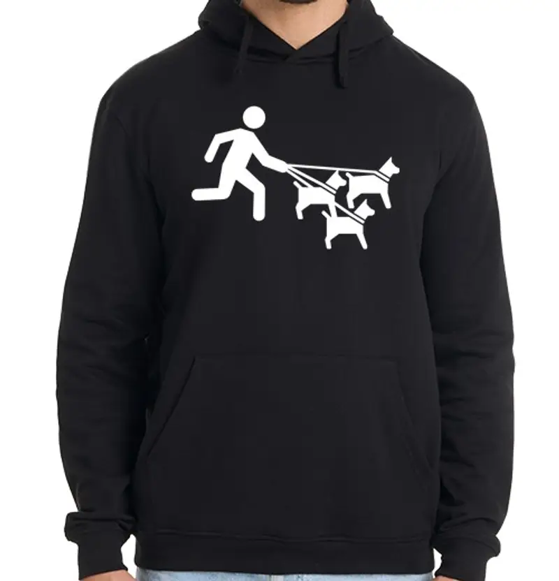 Felpa uomo con cappuccio Dog sitter