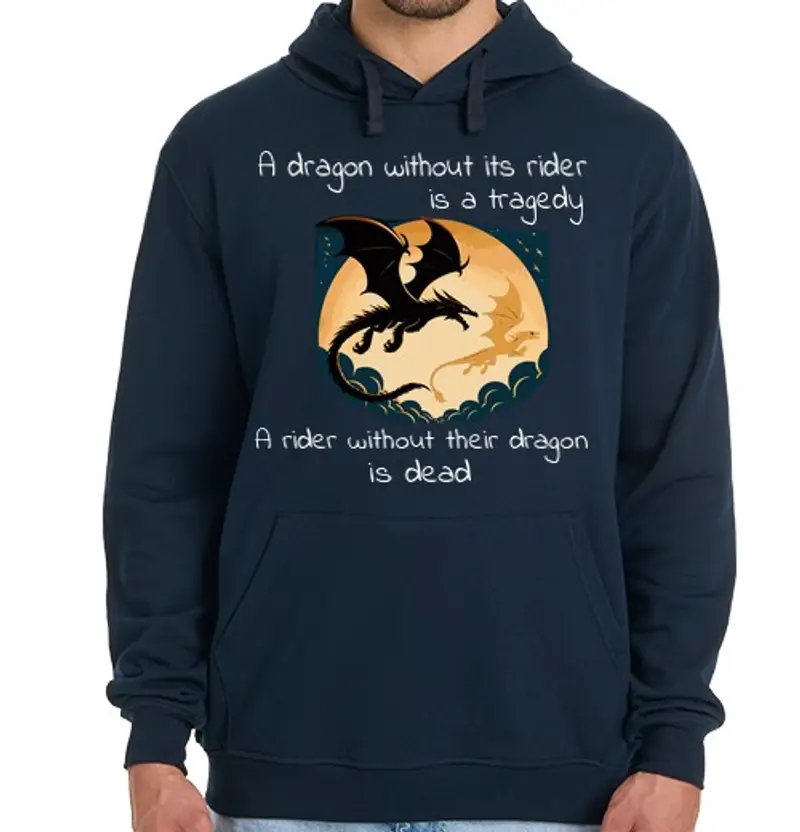 Felpa uomo con cappuccio dragons