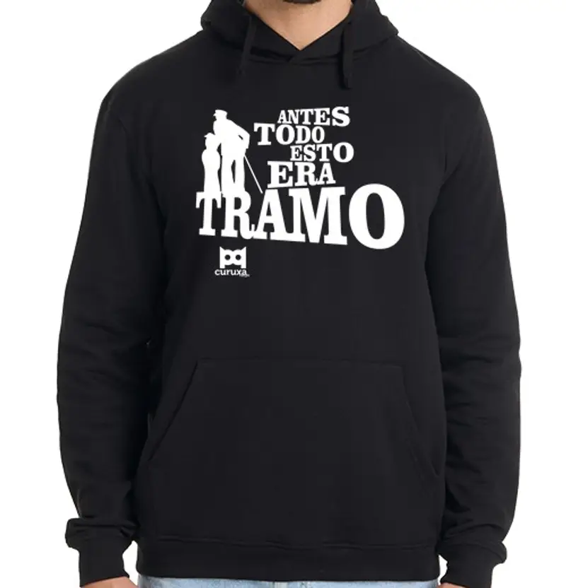 Felpa uomo con cappuccio e 'stato in precedenza la sezione (bianco)