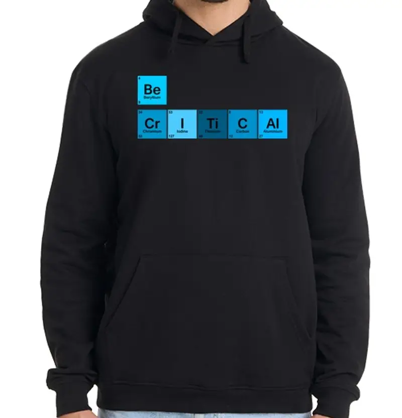 Felpa uomo con cappuccio essere critico