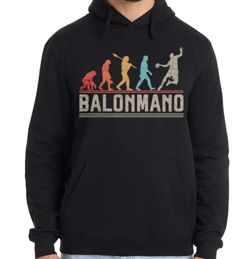 Felpa uomo con cappuccio Evolución de Balonmano Handball