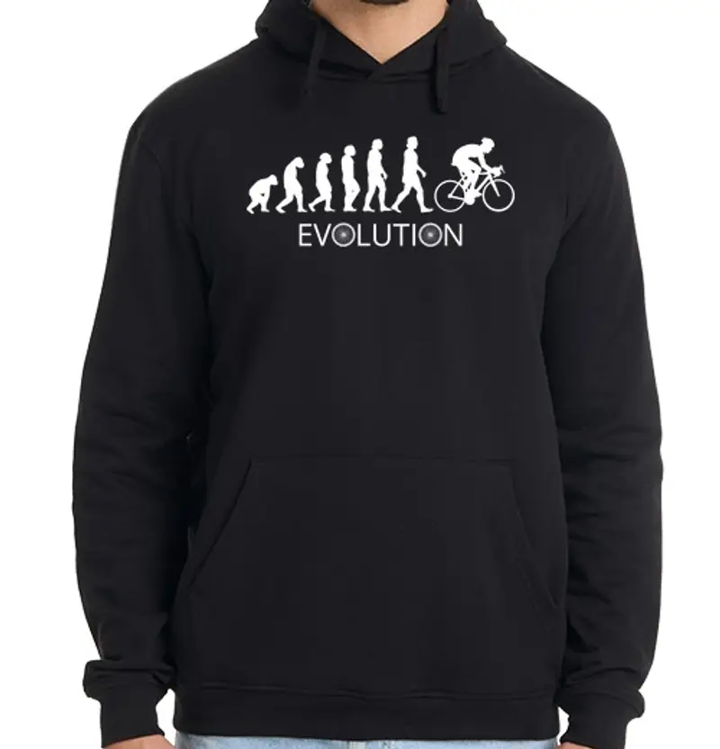 Felpa uomo con cappuccio evoluzione