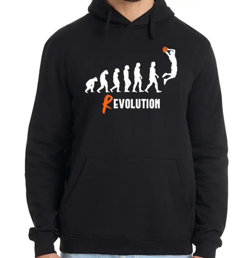 Felpa uomo con cappuccio evoluzione