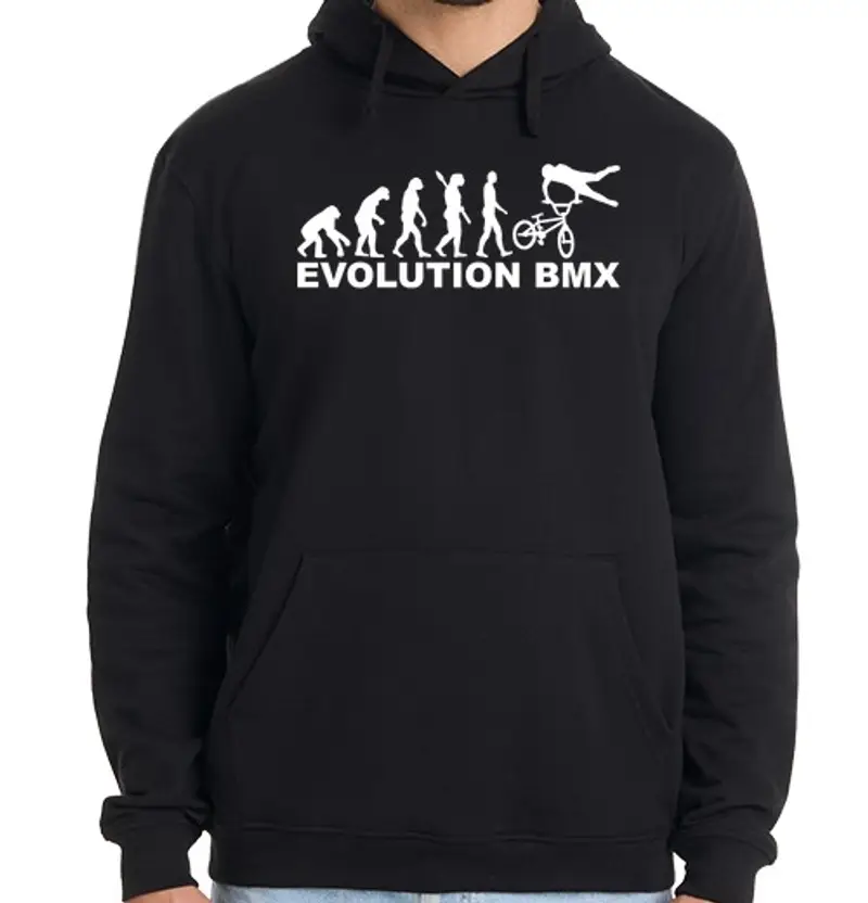 Felpa uomo con cappuccio evoluzione bmx