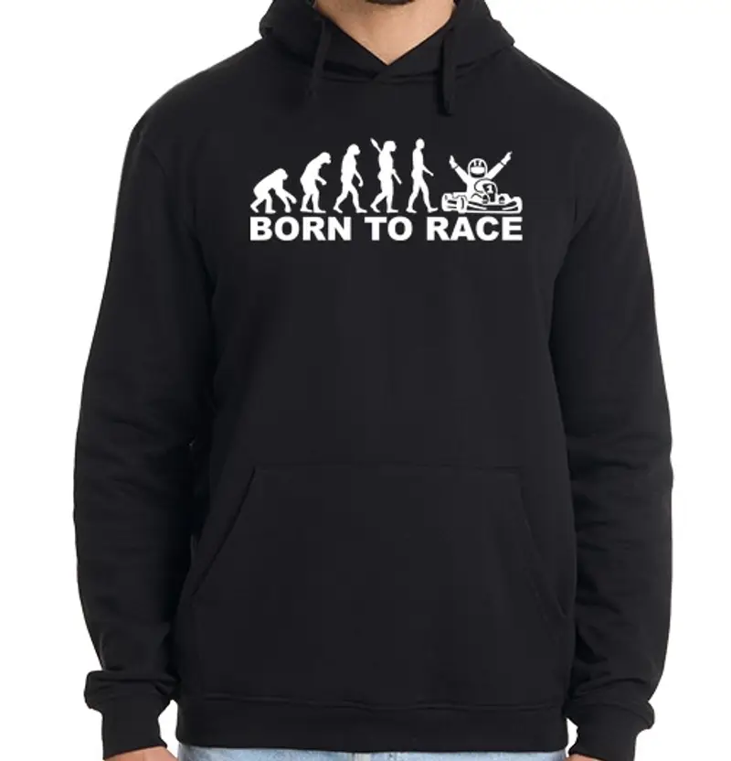 Felpa uomo con cappuccio evoluzione nata per l39evoluzione della