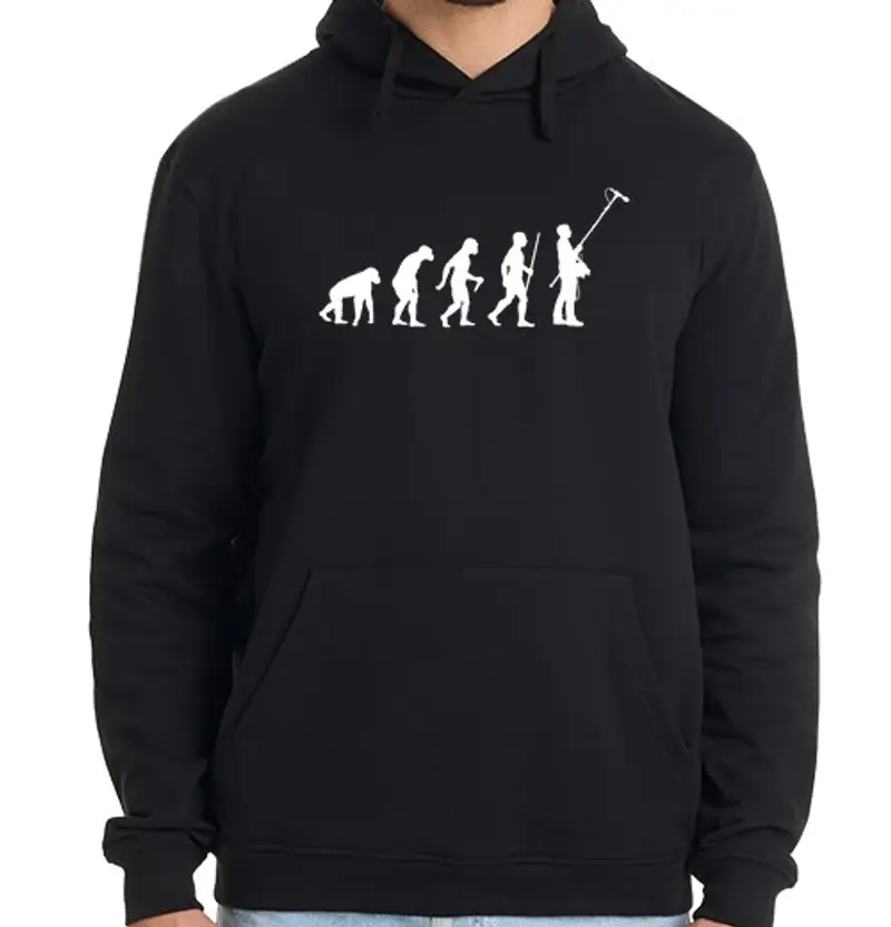 Felpa uomo con cappuccio evoluzione perchman