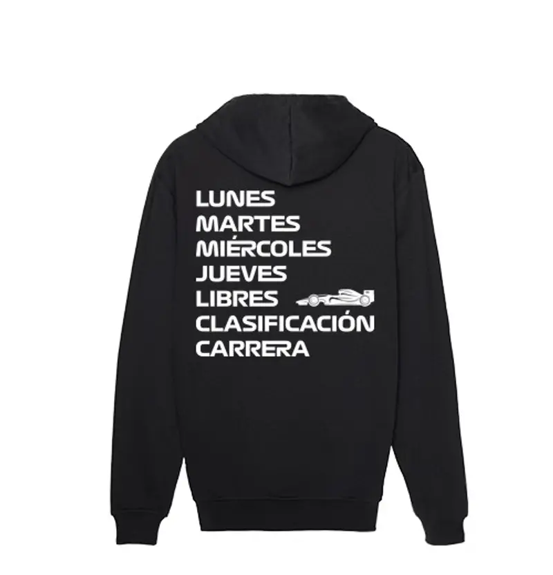 Felpa uomo con cappuccio f1 ana libero sc le ificazione corsa