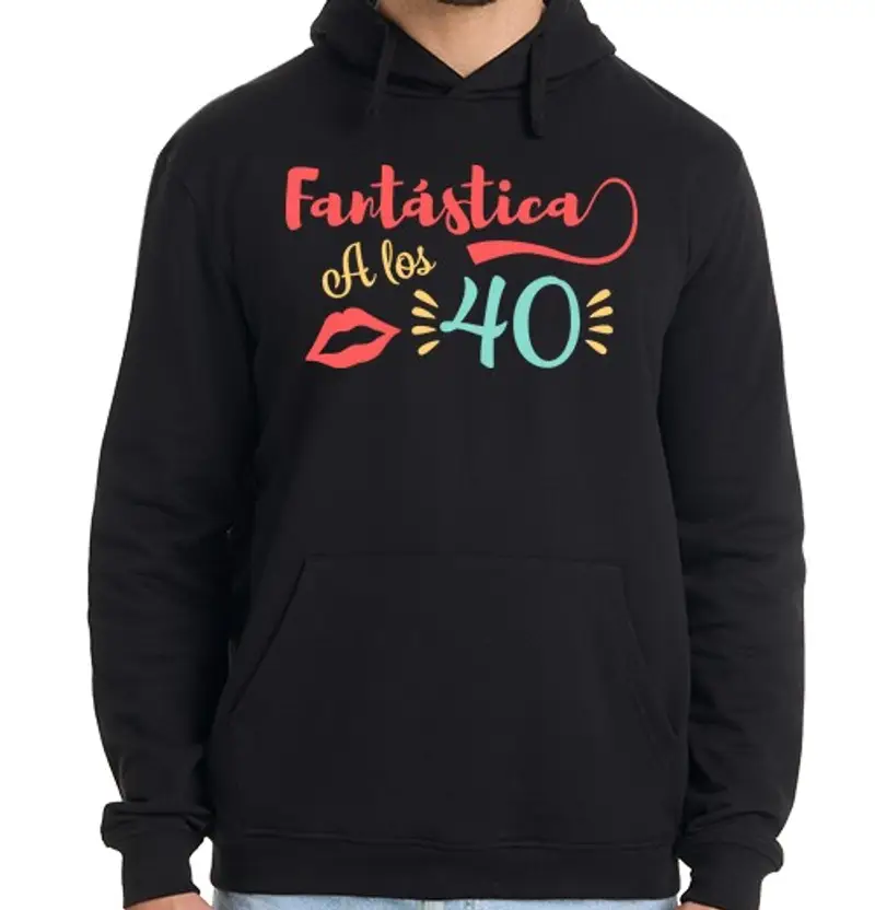 Felpa uomo con cappuccio fan tastic per los 40