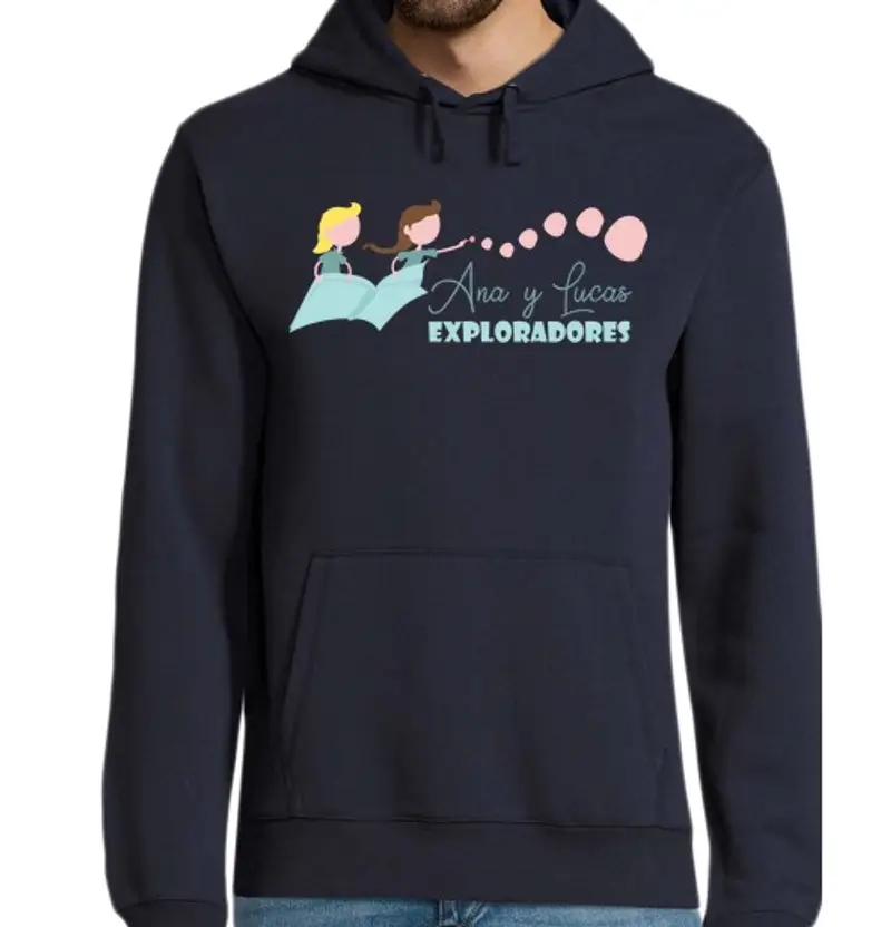 Felpa uomo con cappuccio felpa - ana e lucas