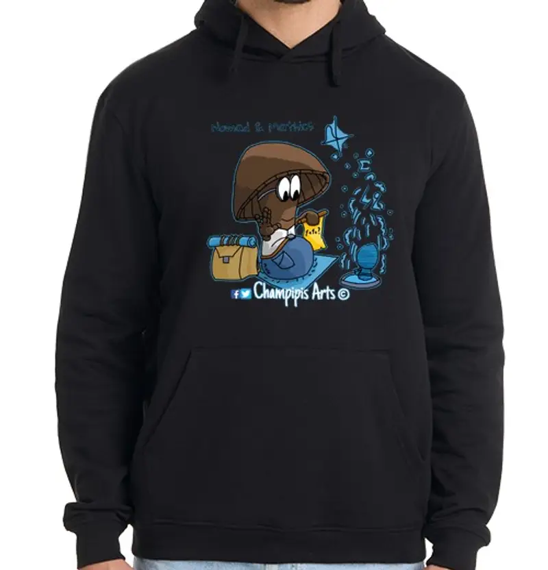 Felpa uomo con cappuccio felpa nomad & mathics