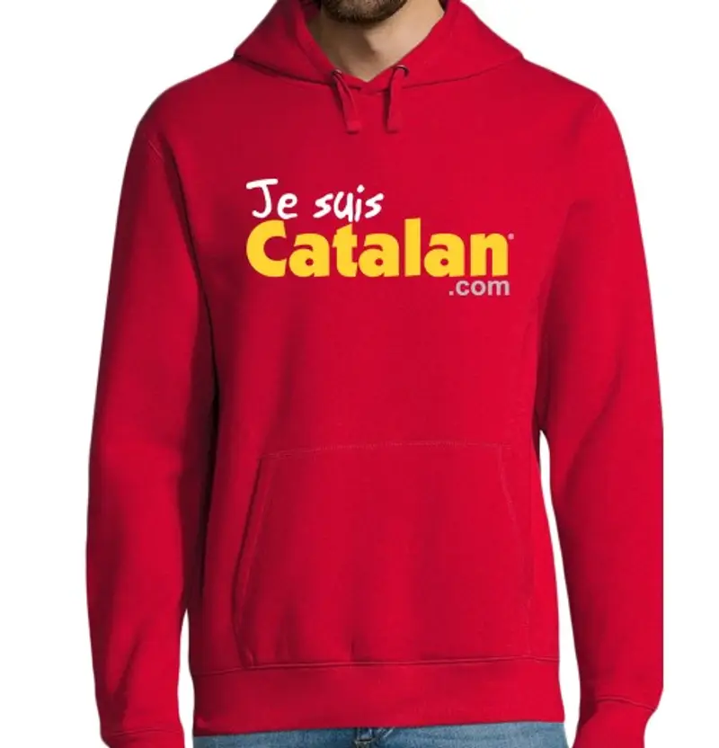 Felpa uomo con cappuccio felpa uomo incappucciato, rosso