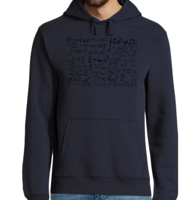 Felpa uomo con cappuccio fisica