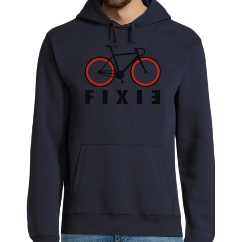 Felpa uomo con cappuccio fixie