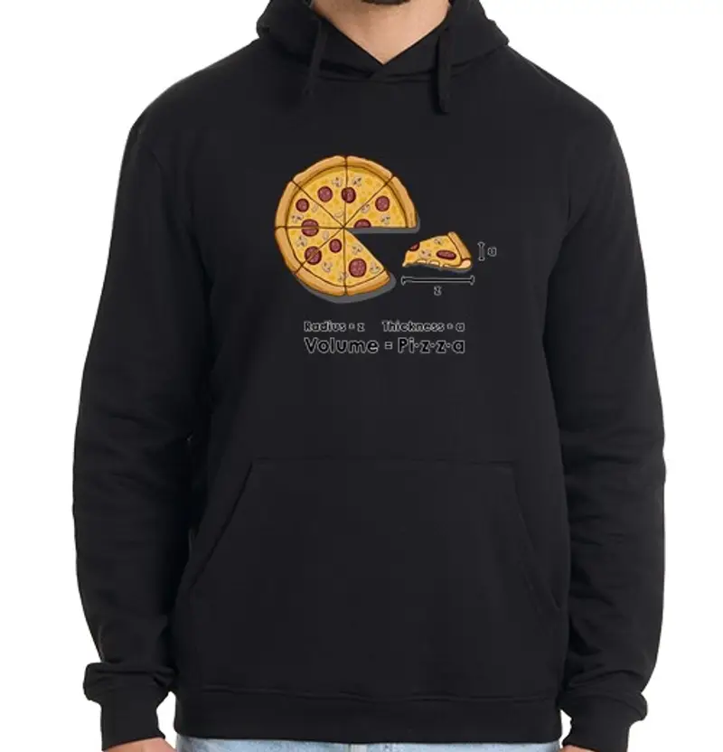 Felpa uomo con cappuccio formula dlei pizza