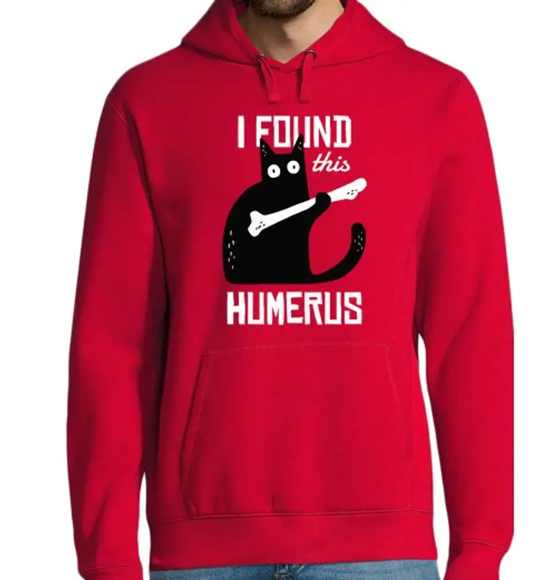 Felpa uomo con cappuccio gattoto divertentitente con ab one