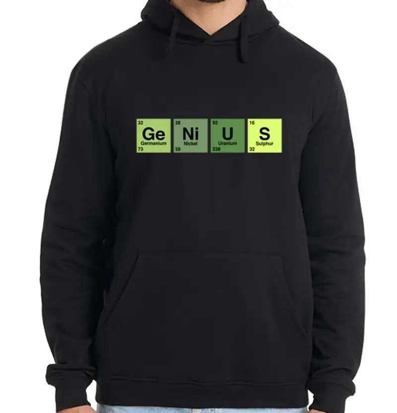 Felpa uomo con cappuccio genio