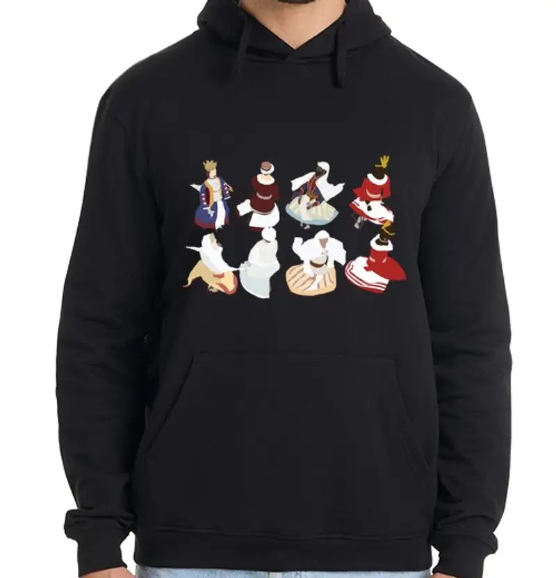 Felpa uomo con cappuccio giganti 3