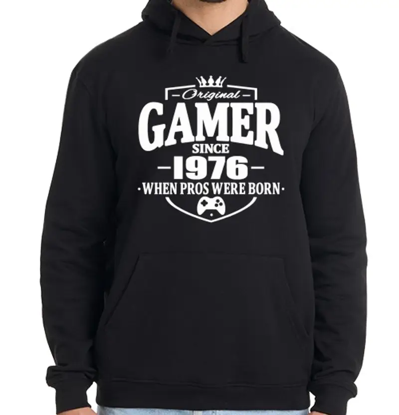 Felpa uomo con cappuccio giocatore dal 1976