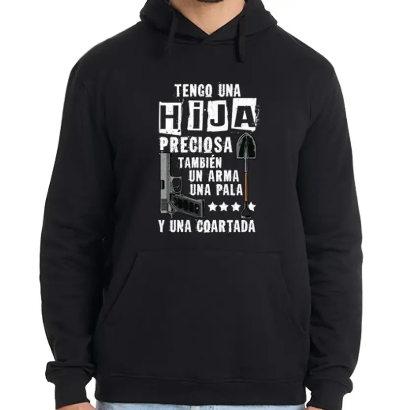 Felpa uomo con cappuccio ho una bellissima figlia che nota il fidanzato papà