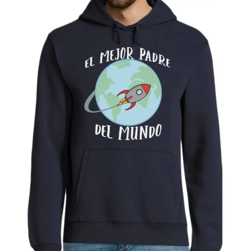 Felpa uomo con cappuccio il miglior padre del mondo