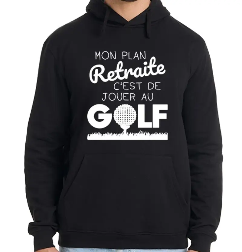 Felpa uomo con cappuccio il mio piano pensionistico giocando a g