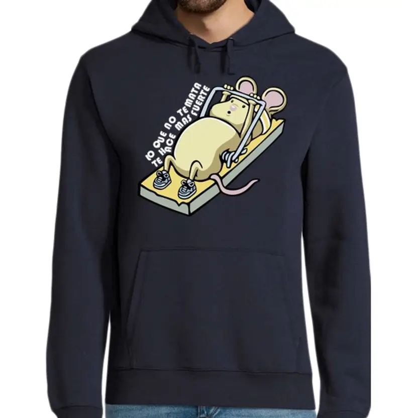 Felpa uomo con cappuccio in modo che non uccide ti ... (scuro)