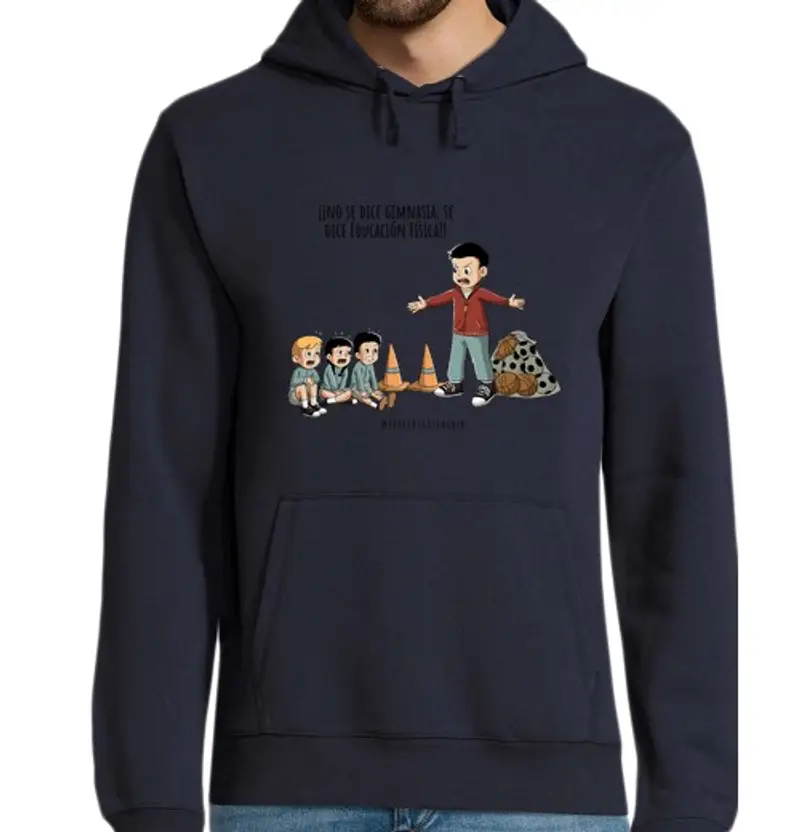 Felpa uomo con cappuccio insegnanti di educazione fisica