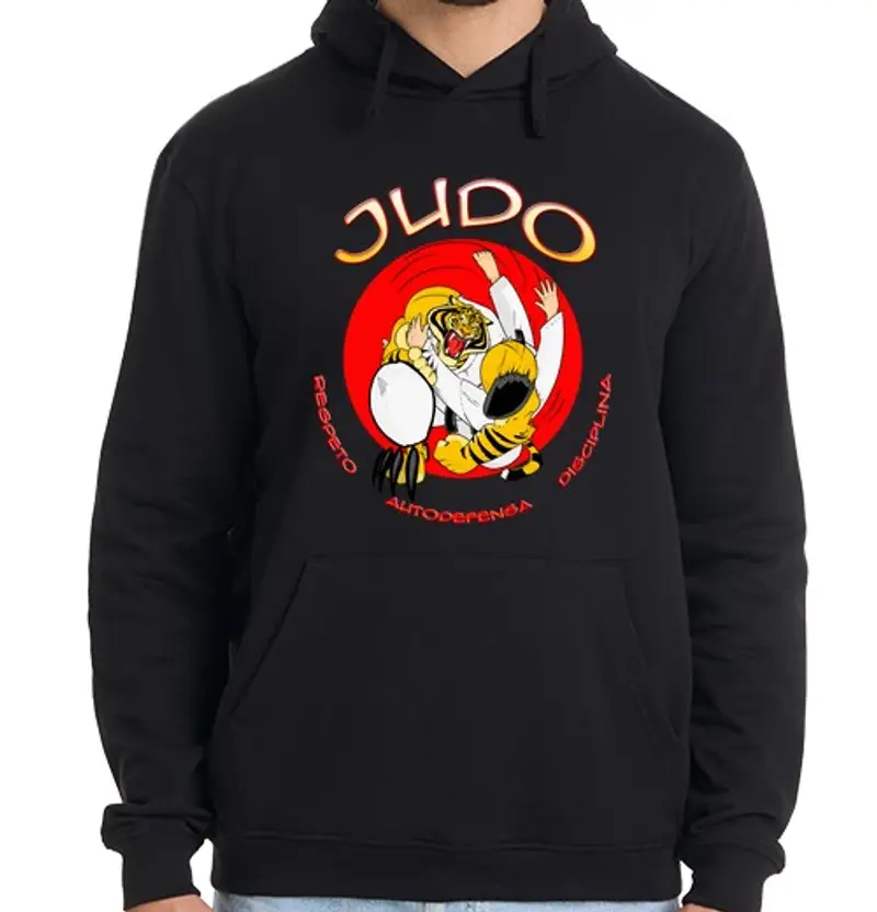 Felpa uomo con cappuccio judo