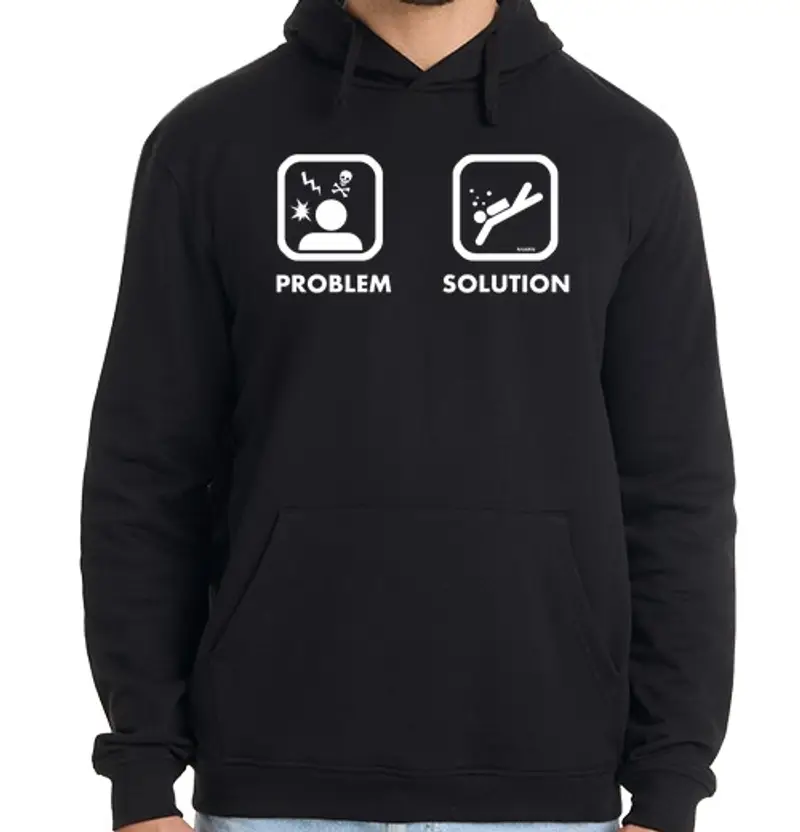 Felpa uomo con cappuccio k012