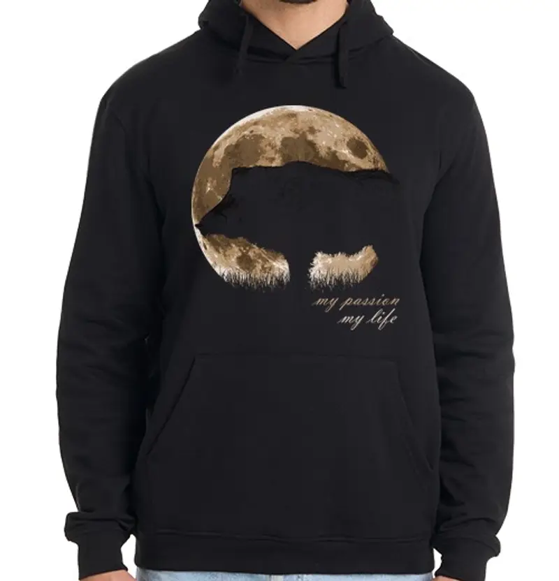 Felpa uomo con cappuccio l Jabali una