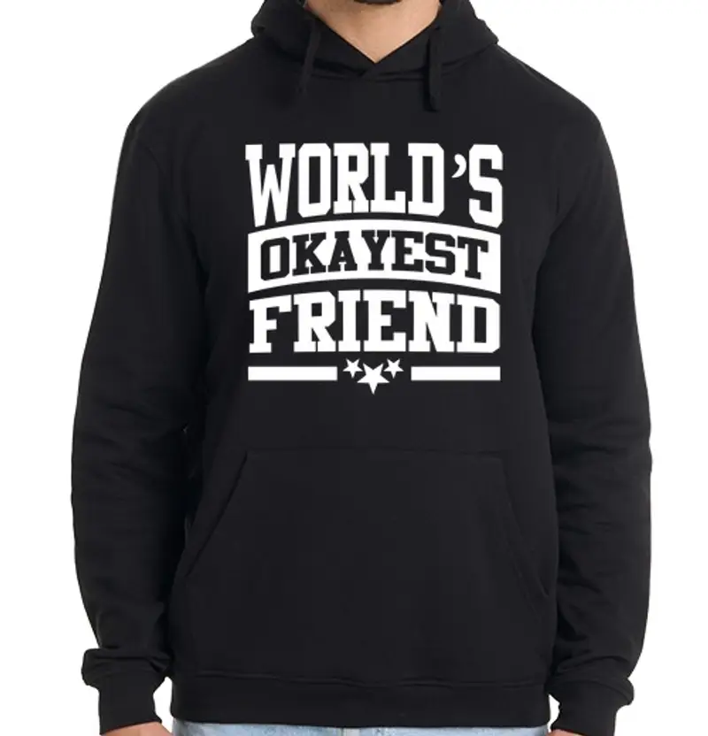 Felpa uomo con cappuccio l39amico più buono del mondo