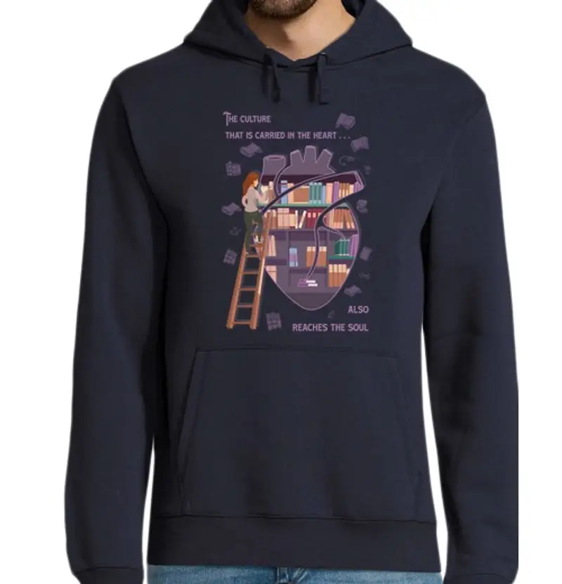 Felpa uomo con cappuccio la cult