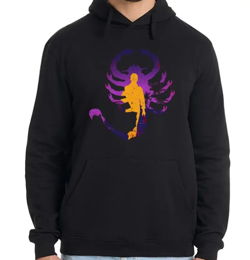 Felpa uomo con cappuccio la guida scorpione