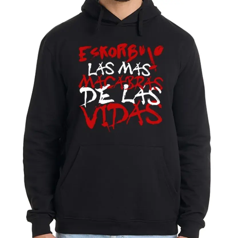 Felpa uomo con cappuccio la più macabra le vita s