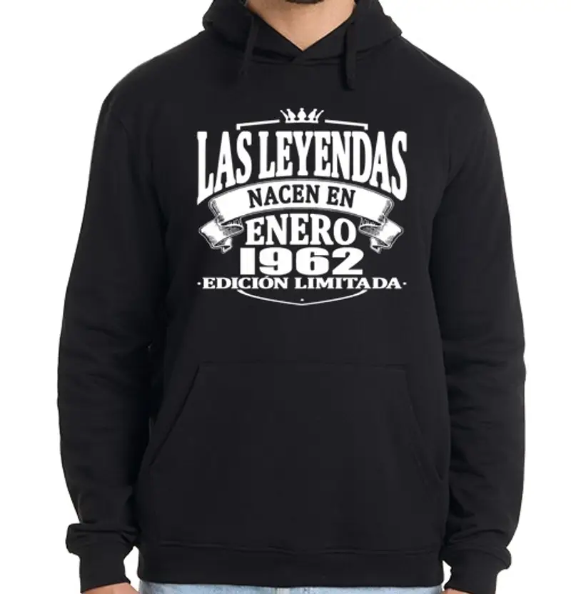 Felpa uomo con cappuccio le eye ndas n ace n nel gennaio 1962