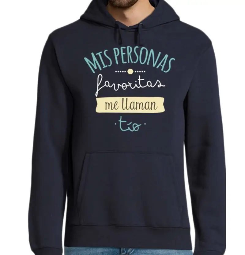 Felpa uomo con cappuccio le mie persone preferite mi chiamano zi