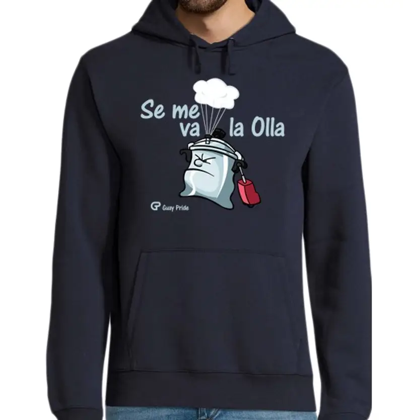 Felpa uomo con cappuccio lo farò pot