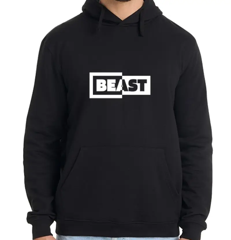Felpa uomo con cappuccio logoor beast