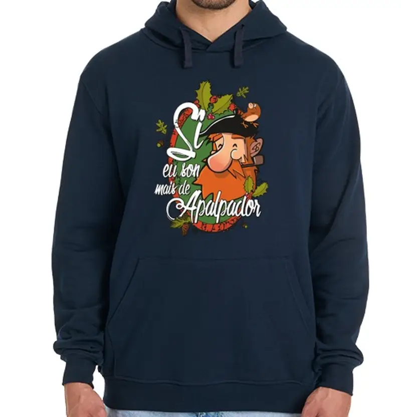 Felpa uomo con cappuccio mais eu sono apalpador - ladies